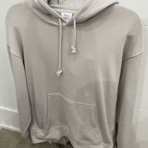 Like New Tna AiryAf Fleece Light Beige Grey Hoodie Sweater - Size 1